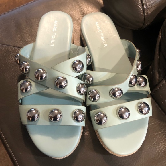 Marc Fisher || NWOB || Prisca Ornament Espadrille Slide Sandal - Picture 3 of 6